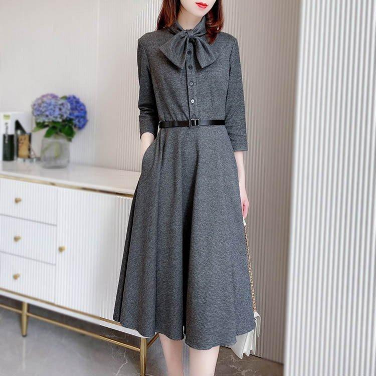 ニットワンピース レディース 秋 冬 40代 代 きれいめ 長袖ワンピース 膝丈 ワンピース カットソー ニット 上品 大きいサイズ おしゃれ 着痩せ 新品 Zys0703k アパーレ 通販 Yahoo ショッピング