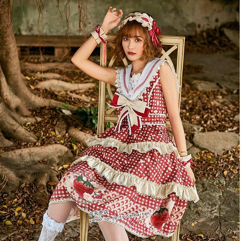 子供の日 ロリータ lolita 5点セット 可愛い コスチューム 袖なし