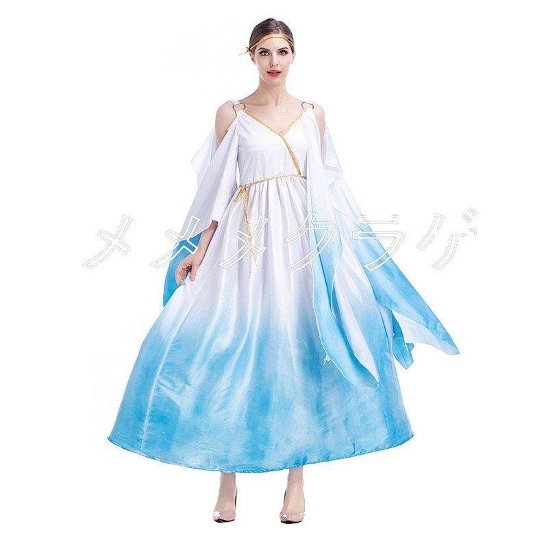 ワンピース 女性用 アパーレ きれいね 万聖節 女神 ギリシャ コスチューム 女神 Zys0703q0625 コスプレ コスプレ パフォーマンス ハロウィン Cosplay スタイル キャラクター セクシー 女性用