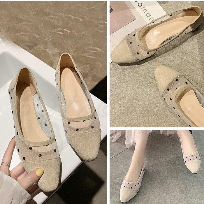 お手頃価格 マッサージ リラクゼーション パンプス レディース メッシュシューズ 水玉柄 ぺたんこ靴 カジ パンプス レディース メッシュシューズ 水玉柄 ぺたんこ靴 カジュアル オフィス 滑り止め 歩きやすい フラット 春夏秋 きれいめ おしゃれ Www Threeriversofs Com