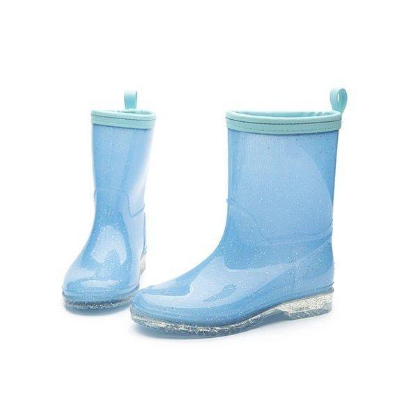 レインブーツキッズ無地シンプル幼児小学生通園通学女の子男の子おしゃれ梅雨雨具長靴 レインシューズ サイズ 33 内寸21 2cm