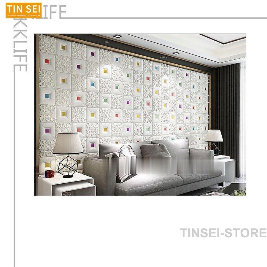 送料代引き無料の10枚 セット Diy 3d 壁紙シール クッションブリック Diy レンガ調 ウォールステッカー 壁紙シール Zys2115b196 10枚 ウォールステッカー 簡単リフォーム70ｘ70ｃｍ 4 0mm Zys2115b196 アパーレ 流行のアイテム