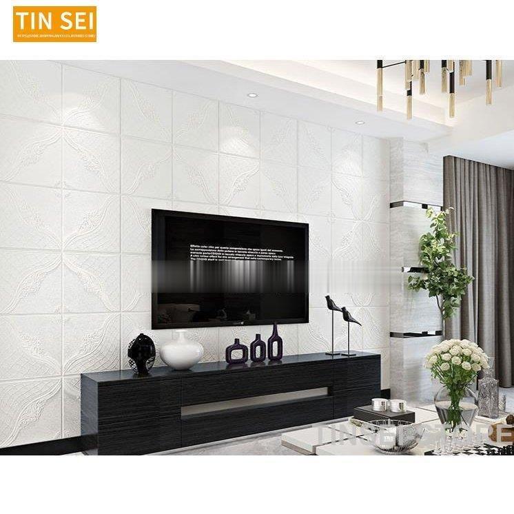 壁紙シール 3d壁紙 シール 無地 10枚セット 立体 断熱 おしゃれ Diy 北欧 70