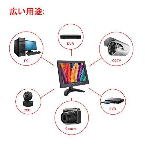 モニター ディスプレイ 8インチpcモニター スピーカー内蔵 Vesa対応 小さめ台座付き 薄型 軽量 モバイル Dc Vga Hdmi Usb Bn ディスプレイ切替器 Www Mantraman Com Mx