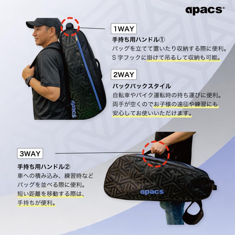 バドミントンラケットバッグ トーナメントバッグ 手持ち リュック