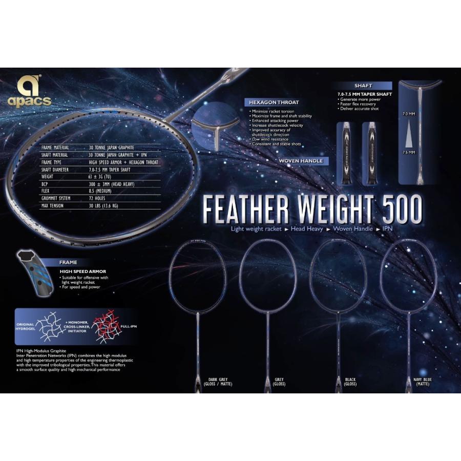 アパックス バドミントンラケット フェザーウェイト500 FEATHER アパックス バドミントンラケット フェザーウェイト500 FEATHER