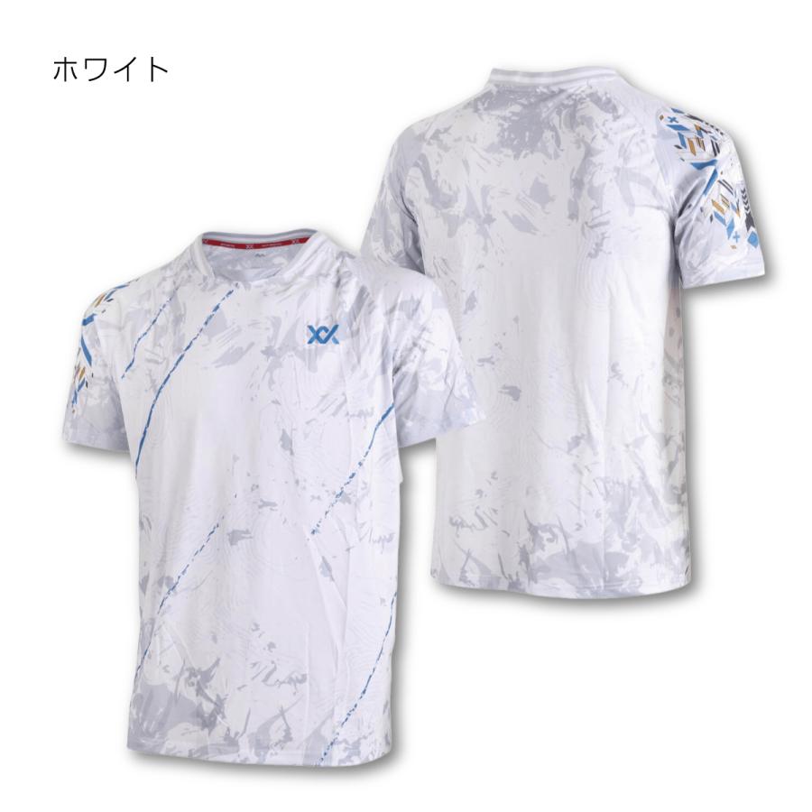 マックス バドミントン ウェア シャツ 速乾 検定合格品 協会 公認 ゲーム ユニフォーム ジュニア 子供 ゲームシャツ MAXX MX2000 |  | 02