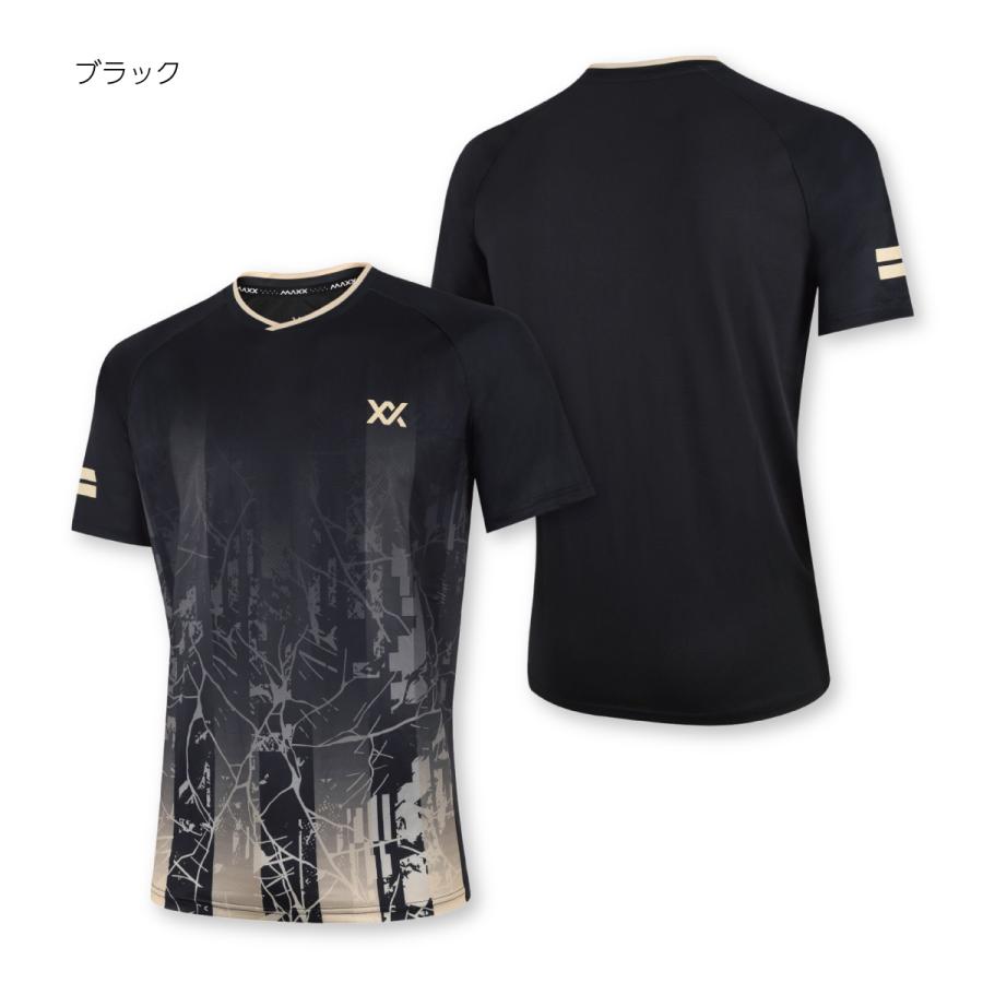 マックス バドミントン ウェア 検定合格品 協会 公認 ゲーム ユニフォーム ジュニア 子供 半袖 ゲームシャツ MAXX MX2003 |  | 01