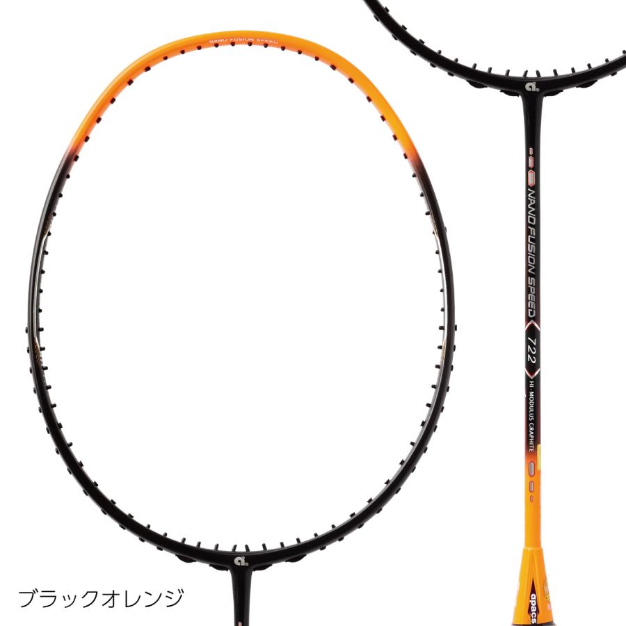 専用新品/apacs/軽量6U6/白/NANO FUSSION SPEED722 アパックス バドミントンラケット ナノフュージョンスピード722