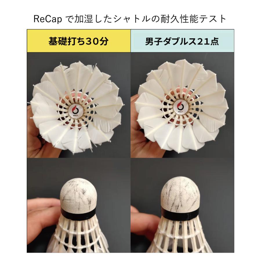 バドミントン用 保湿キャップ リキャップ recap バドミントンシャトル バドミントン シャトル 2個セット |  | 03