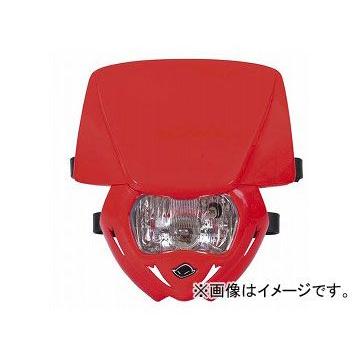2輪 ユーフォー パンサー ヘッドライト UF-1708-070 CRレッド バイク