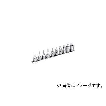 前田金属工業/TONE ヘキサゴンソケットセット(インチホルダー付) 10pcs HHB410(3964451) JAN：4953488196474