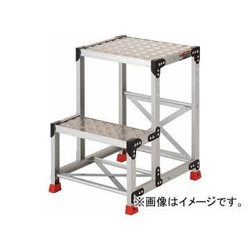 トラスコ中山/TRUSCO 作業用踏台 アルミ製・縞板タイプ 天板寸法500×400×H700 TSFC257(3365123) JAN：4989999013955
