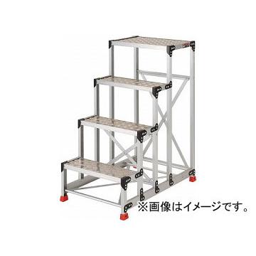 トラスコ中山/TRUSCO 作業用踏台 アルミ製・縞板タイプ 天板寸法600×400×1200 TSFC4612(3365158) JAN：4989999013986