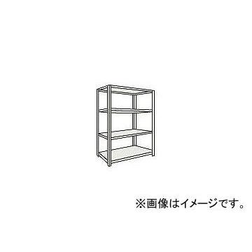 トラスコ中山/TRUSCO 軽量棚 中棚ボルトレス型 W1800×D450×H1800 4段 L66X14 NG(5025796) JAN：4989999720655