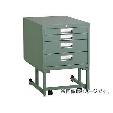 トラスコ中山/TRUSCO BCD型作業台用ワゴン 引出4段 H660 グリーン BCD2D4(2401568) JAN：4989999799101