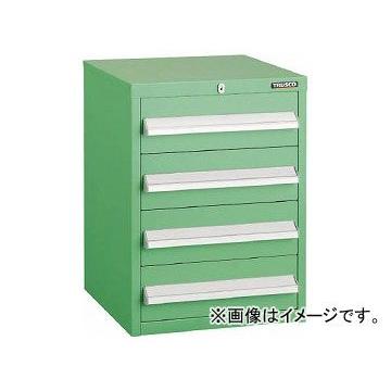 トラスコ中山/TRUSCO LVR型キャビネット 392×412×H540 引出4段 YG LVR542YG