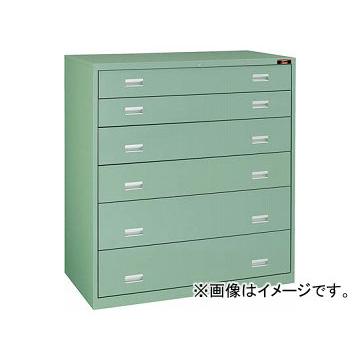 トラスコ中山/TRUSCO スリーロックワイドキャビネット 1200×650×H1300 6段 TWK1208B(2812304) JAN：4989999810509
