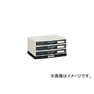トラスコ中山/TRUSCO αレターケース A4・積み重ねタイプ 横浅型3段 LA4S3S(5046661) JAN：4989999770971