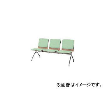 花ショウブチトセ/IRISCHITOSE ウッドレスト 3人用 ライトグリーン CWRBSV3LGN(4525965) JAN：4549043825394 オフィス家具-その他オフィスチェア-家具、インテリア