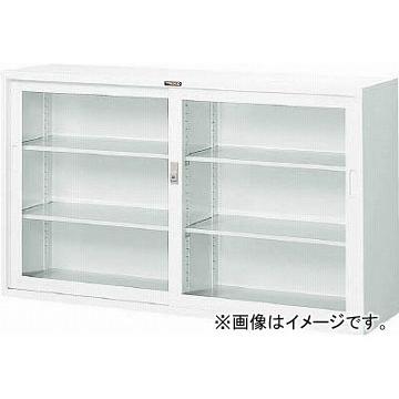 トラスコ中山/TRUSCO スタンダード書庫(D400) ガラス引違 1500XH880 W色 W305G(4627512)