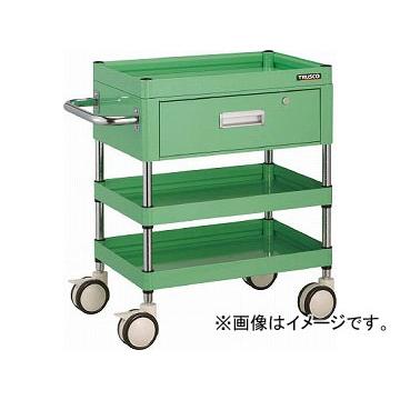 トラスコ中山/TRUSCO ファルコンワゴン 1段引出付 750X500 U双輪 YG色 FAW773VDYG(4369483) JAN：4989999217940