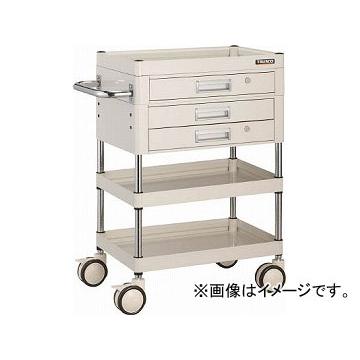 トラスコ中山/TRUSCO ファルコンワゴン 引出付 600X400 ウレタン双輪 YG色 FAW963XZDYG(4369700) JAN：4989999231281