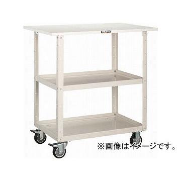 トラスコ中山/TRUSCO イーグルワゴン 600X400 天板付 ウレタン車輪 W色