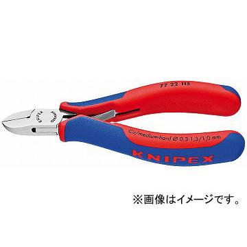 クニペックス/KNIPEX エレクトロニクスニッパー 品番：7722-115 JAN：4003773027973