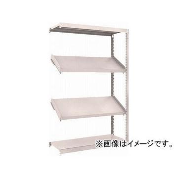 トラスコ中山 M1.5型棚 1200X450XH1800 4段 傾斜2段 連結 M1.5-6444K2B(4843479)