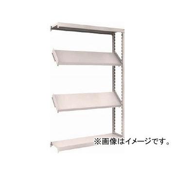 トラスコ中山 M2型棚 1200X300XH1800 4段 傾斜2段 連結 M2-6434K2B(4843835)