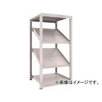 トラスコ中山 M3型中量棚 900X921XH1800 4段 傾斜2段 M3-6394K2(4844181)