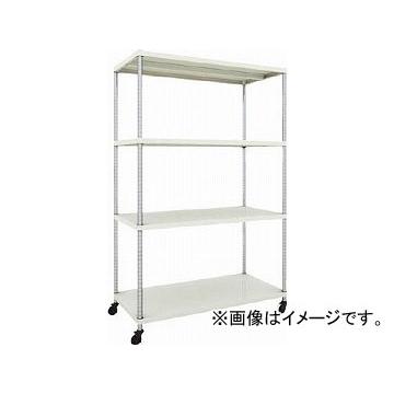 トラスコ中山 フェニックスラック 1200X600 4段 U車輪付 W色 PER-6464-U125-W(4845323)