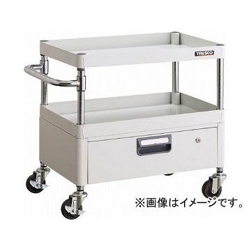 トラスコ中山 フェニックスワゴン 600X400XH740 1段引出付 W色 PEW-763V-W(4883306)