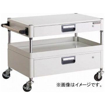 トラスコ中山 フェニックスワゴン 750X500XH600 引出付 YG色 PEW-671VZ-YG(4882628)