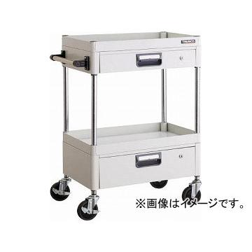 トラスコ中山 フェニックスワゴン 600X400XH880 引出付 W色 PEW-963VZ-W(4884345)