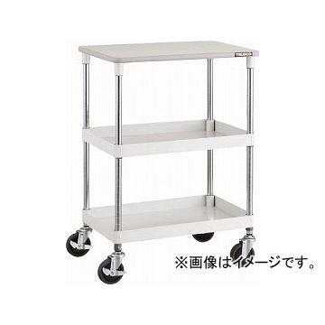 トラスコ中山 フェニックスワゴン 600X400XH880 2段 天板付 YG色 PEW