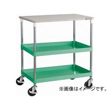 トラスコ中山 フェニックスワゴン 750X500XH880 2段 天板付 W色 PEW-972T-W(4884566)