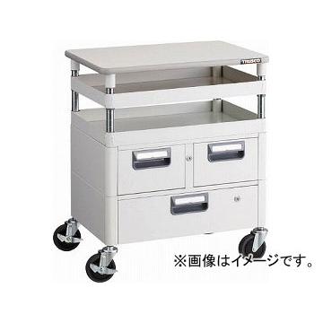 トラスコ中山 フェニックスワゴン 750X500XH740 引出 天板付 W色 PEW-772VWT-W(4883446)