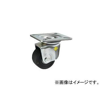 シシク 低床重荷重用キャスター自在75MCD導電性MCナイロン車輪三価クロメト HJ-75U-MCD(4660552) JAN：4537657150889