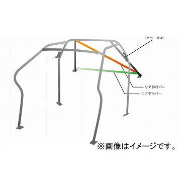 オクヤマ ロールバー 723 051 スチール ダッシュボード逃げ 8P No.10 2名 トヨタ ヴィッツ NCP131 4ドア ノーマルルーフ