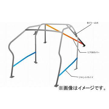 オクヤマ　ロールバー　729　2名　051　4ドア　9P　ダッシュボード逃げ　NCP131　スチール　ヴィッツ　トヨタ　No.12　ノーマルルーフ