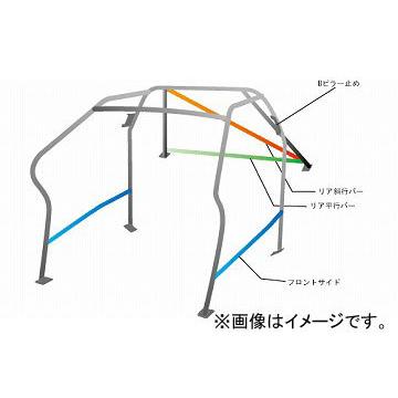 オクヤマ　ロールバー　735　ニッサン　2名　116　No.13　10P　スチール　ダッシュボード逃げ　スカイライン　2ドア　R32　ノーマルルーフ　ノーマルルーフ