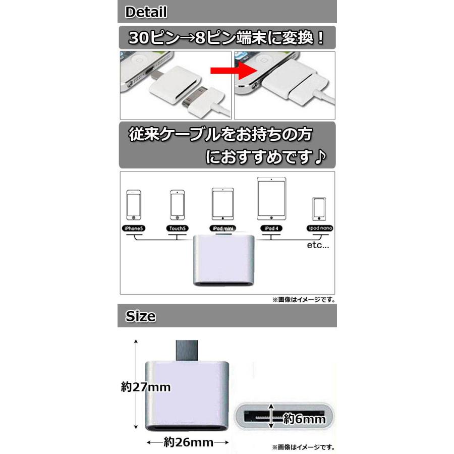 オートパーツエージェンシー AP iPhone/iPad/iPod用変換アダプター 4