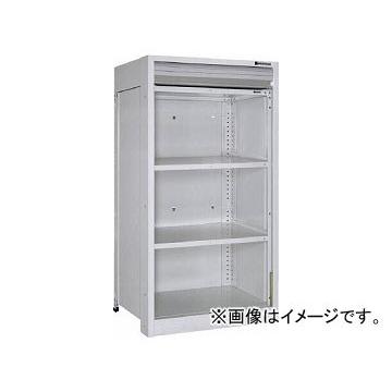 トラスコ中山 軽中量棚150型 シャッター付棚900×450×H1200 4段 TLA43S-24MC(7585306)
