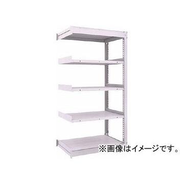 トラスコ中山 TUG型中量棚450kg 連結 1200×476×H1800 5段 TUG45064S5B(7558210)