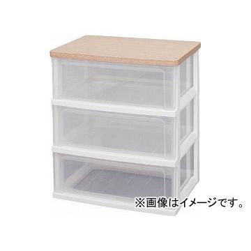 IRIS ウッドトップチェスト フレンチオーク材 WTW-545-FO(4986555) 保管庫-オフィス収納