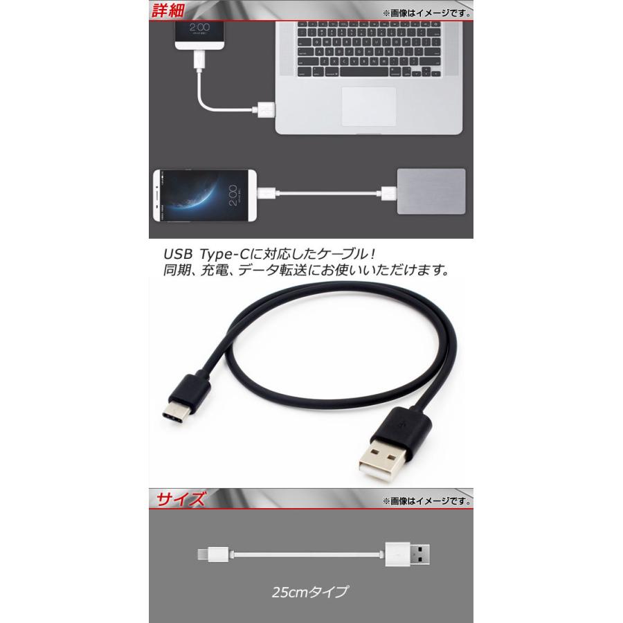 AP USB2.0/USB Type-C 変換ケーブル 25cm 同期/充電/データ転送に！ 選べる2カラー AP-TH585｜apagency02｜02