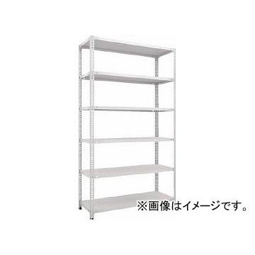 トラスコ中山 セミボルトレス軽量棚 W1800×D300×H2100 6段 W色 SBL-7636-W(7786956)