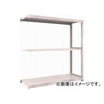 トラスコ中山 M3型中量棚 900×721×H1800 3段 継ぎ合わせる ネオグレ M3-6373B NG(7801891) オフィス家具-オフィス収納